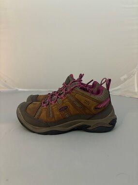 Keen circadia vent hiking boots brown purple men’s size 7.5/womens 9 1026778 new